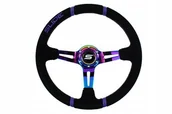 Akcesoria tuningowe - Kierownica Slide 350mm offset:90mm Zamsz NeoChrome - miniaturka - grafika 1