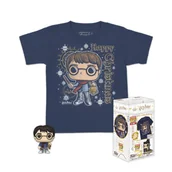 Figurki kolekcjonerskie - harry pooter - mini pop n° xx - holliday harry + tee (m) - miniaturka - grafika 1