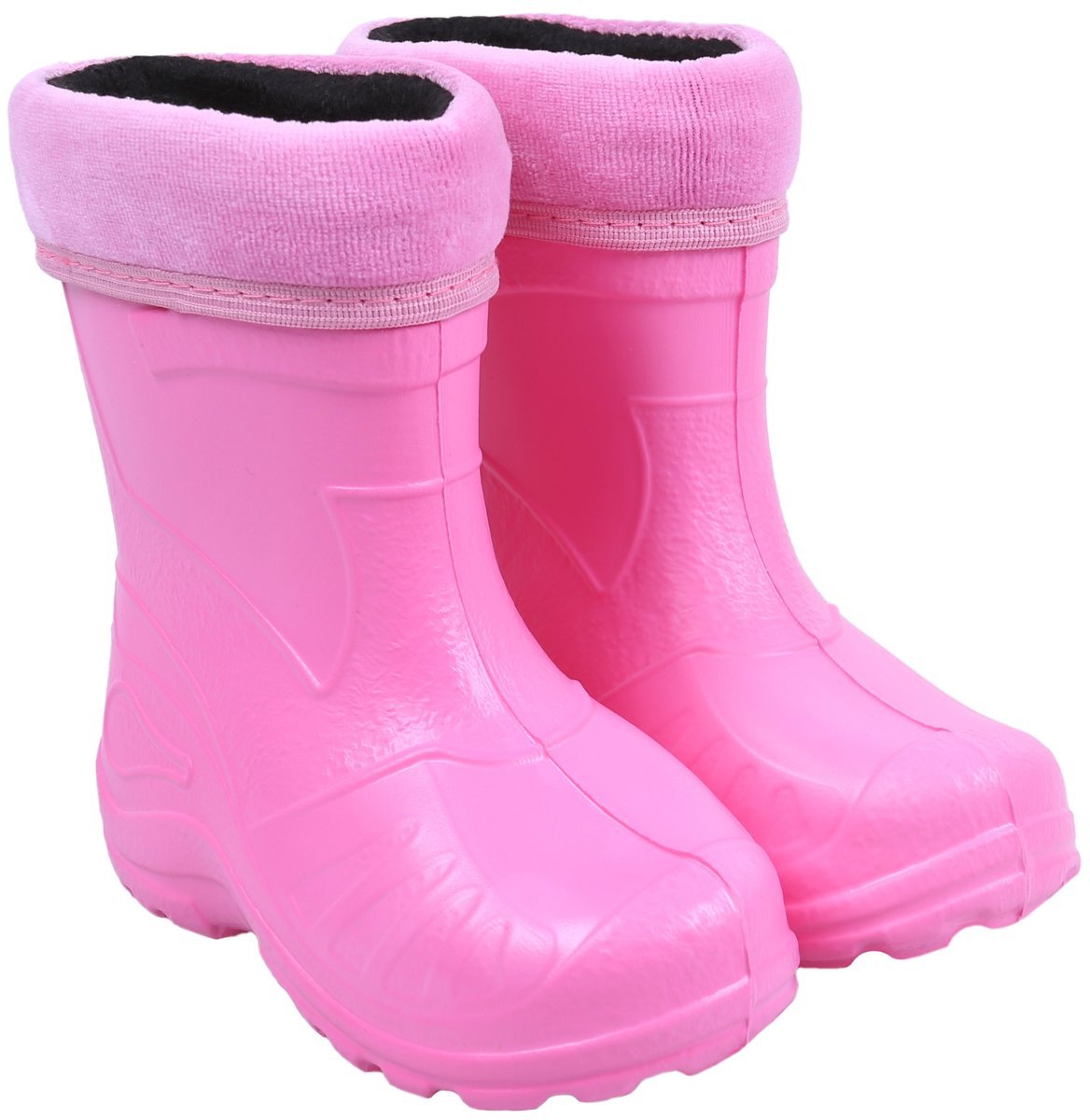 Jasnoróżowe ocieplane kalosze dziecięce KOLMAX