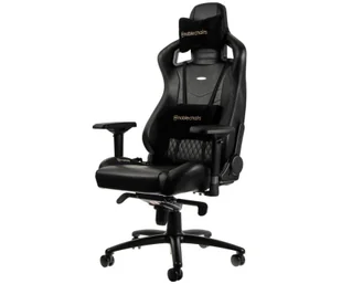 Noblechairs EPIC Gaming Skórzany Czarny NBL-RL-BLA-001 - Fotele gamingowe - miniaturka - grafika 1