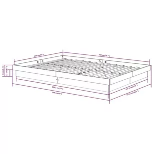 Lumarko Rama łóżka, lite drewno, 150x200 cm, King - Łóżka Lumarko Rama łóżka, lite drewno, 150x200 cm, King - Łóżka - miniaturka - grafika 11