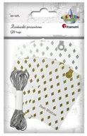 Pozostałe akcesoria dla plastyków - Titanum Zawieszki prezentowe 70x45mm mix 20szt - miniaturka - grafika 1