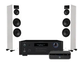 Zestawy stereo - Rotel RA 1592 MkII (czarny) + Node Nano + Lira 6 (biały) - miniaturka - grafika 1