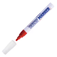 Markery permanentne - Centropen Marker olejny okrągły 4 mm czerwony - miniaturka - grafika 1