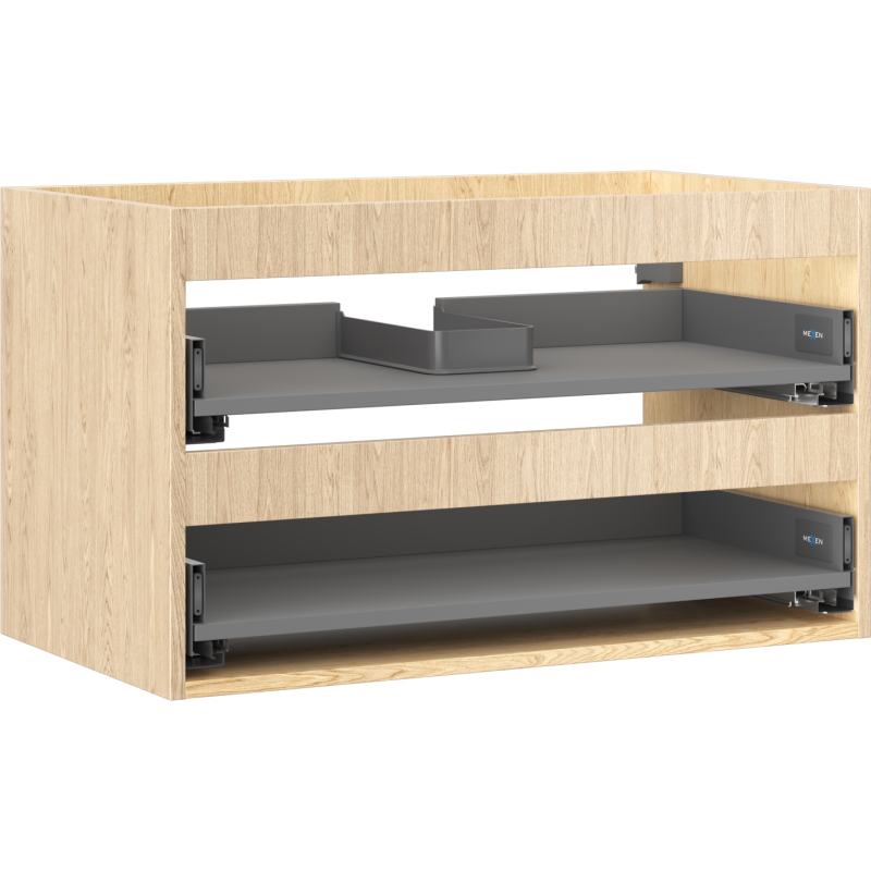 Mexen Box-A korpus szafki podumywalkowej 80 cm, 2 szuflady, dąb - 91AX0-0800-470-2-81