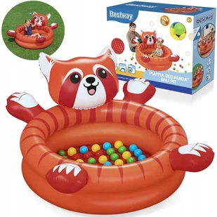 Suchy basen czerwona PANDA z kulkami 107x 94cm Bestway+50 kulek 52702 - Suche baseny - miniaturka - grafika 1