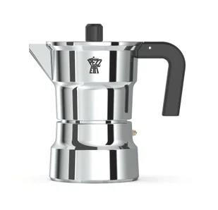 PEZZETTI SOLIDEXPRESS Aluminiowa kawiarka (3 filiżanki) - Srebrny - Zaparzacze i kawiarki - miniaturka - grafika 1