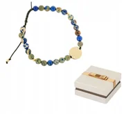 Bransoletki - Bransoletka Koziorożec, Złoto Połączone z Jaspisem BZ11 - miniaturka - grafika 1