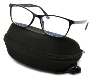 Okulary z filtrem Antyrefleksyjne zerówki Nerdy prostokątne DR-116-C1 - Okulary korekcyjne, oprawki, szkła - miniaturka - grafika 1