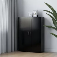 Regały - VidaXL Szafka na książki, czarna, 82,5 x 30,5 x 115 cm, płyta wiórowa 802715 VidaXL - miniaturka - grafika 1