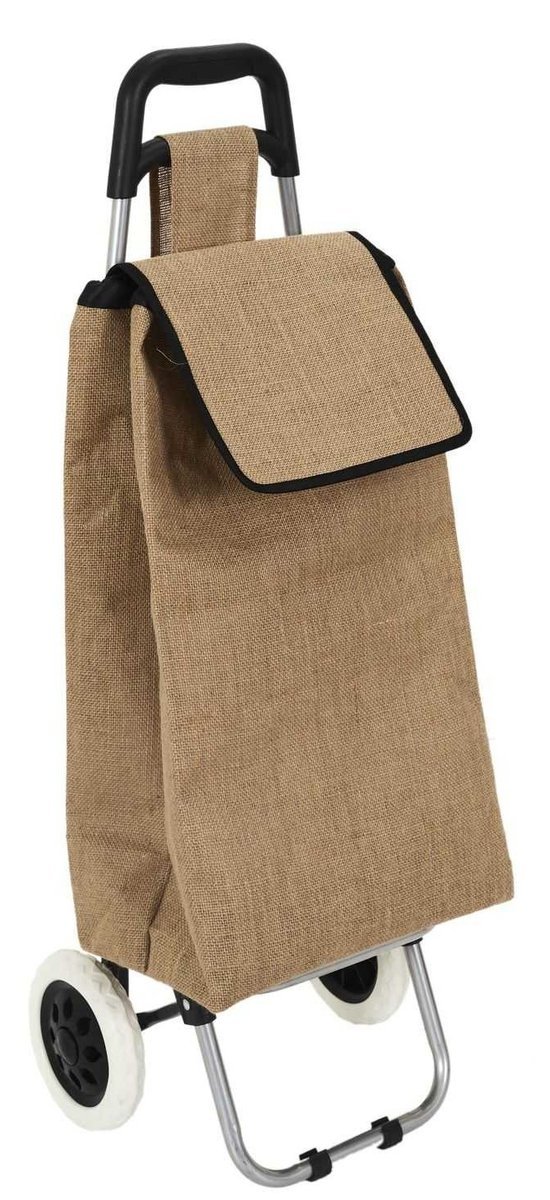 Stylowy Wózek Zakupowy z Juty ECO ROLL na Kółkach