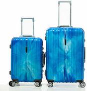 Walizki - Shaik Shaik Marble walizka, zestaw, niebieski (niebieski) - SH008SBL SH008SBL - miniaturka - grafika 1