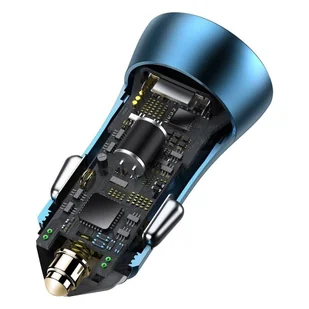 Baseus Golden Contactor Pro szybka ładowarka samochodowa 2x USB 40 W Quick Charge SCP FCP AFC niebieski (CCJD-A03) - Ładowarki samochodowe - miniaturka - grafika 8