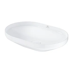 Grohe Airio Umywalka nablatowa 60x40x12 cm bez przelewu, biel alpejska z powłoką PureGuard 3996600H - Umywalki - miniaturka - grafika 1