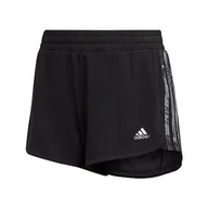 Spodenki damskie - adidas Szorty damskie W Flrl Pacer Sh, Czarny/lilia, XL - miniaturka - grafika 1