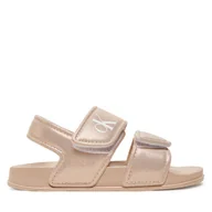 Buty dla dziewczynek - Sandały Calvin Klein Jeans V1A2-82062-0376 S Różowy - miniaturka - grafika 1