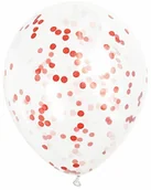 Balony i akcesoria - Balony przezroczyste z konfetti w środku - 30 cm - 6 szt. - miniaturka - grafika 1