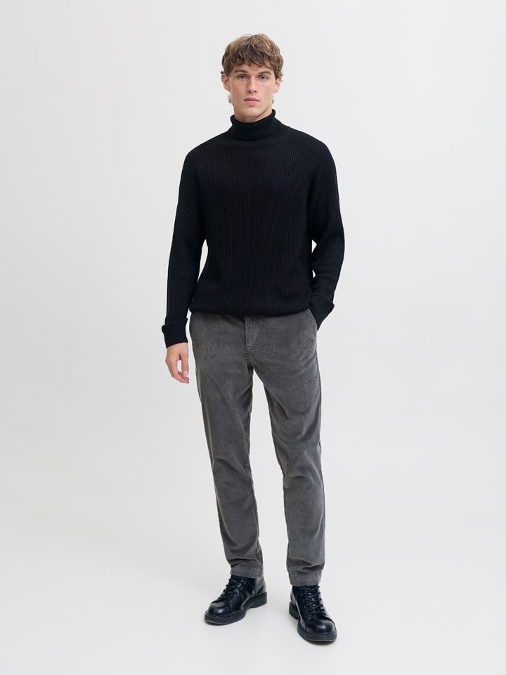 Jack & Jones Spodnie sztruksowe w kolorze szarym