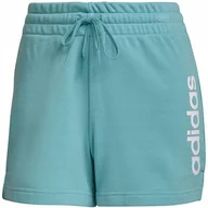 Spodenki damskie - Spodenki damskie adidas Essentials Slim Lo niebieskie H07886 XL - miniaturka - grafika 1