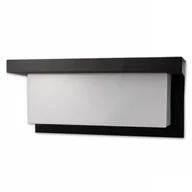 Lampy ogrodowe - LVT Lagos 7925 kinkiet lampa ścienna ogrodowa IP54 1x12W LED 4000K 840lm z czujnikiem ruchu czarny/biały - miniaturka - grafika 1