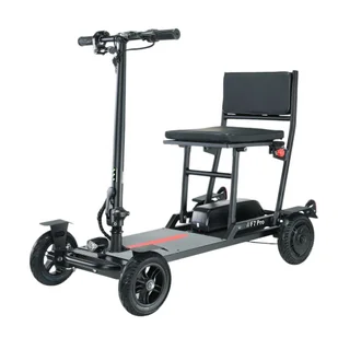 Składana czterokołowa hulajnoga elektryczna z siodełkiem Freejoyer F7 Pro, silnik 300W, bateria 36V 13AH - Czarny - Hulajnogi elektryczne - miniaturka - grafika 1