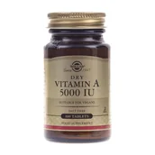 Witaminy i minerały dla sportowców - Solgar Solgar, Witamina A, 5000 IU, 100 tabletek - miniaturka - grafika 1
