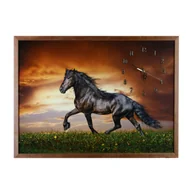 Zegary - Fotografia w ramie brązowej z zegarem - miniaturka - grafika 1