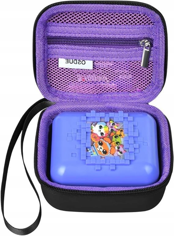 Etui ochronne twarde pokrowiec na BITZEE + krótka smycz CZARNE OSDUE