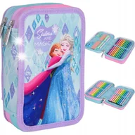 Piórniki - JUMPER 2 PIÓRNIK DWUKOMOROWY Z WYPOSAŻENIEM FROZEN KRAINA LODU ELSA ANNA - miniaturka - grafika 1