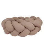 Ochraniacze do łóżeczka - Ochraniacz do łóżeczka warkocz "Wafel cappuccino" - 410cm - miniaturka - grafika 1