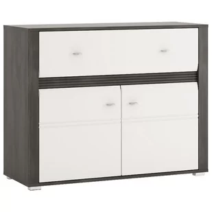 Komoda Sevilla typ 34 2D1S sosna norweska/ biały - Komody - miniaturka - grafika 1