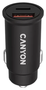 Canyon C2003 USB-C + USB-A Czarna - Ładowarki do telefonów - miniaturka - grafika 1