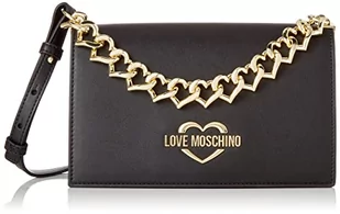 Love Moschino Damska torba na ramię Borsa Pu Nero, czarna, 23 x 32 x 12 - Torebki damskie - miniaturka - grafika 1