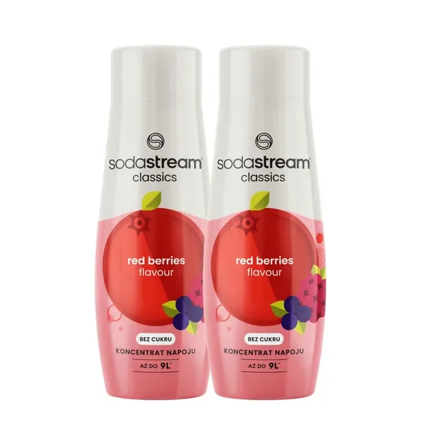 2x SodaStream OWOCE LEŚNE BEZ CUKRU koncentrat do saturatora syrop 440 ml