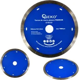 Geko Tarcza diamentowa do terakoty glazury gresu 180mm G78332 - Tarcze do pił - miniaturka - grafika 1