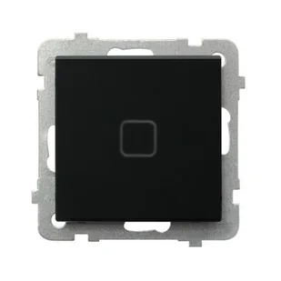 Wyłącznik dotykowy pojedynczy SONATA Touch - czarne szkło szronione - Wyłączniki światła i elektryczne - miniaturka - grafika 1