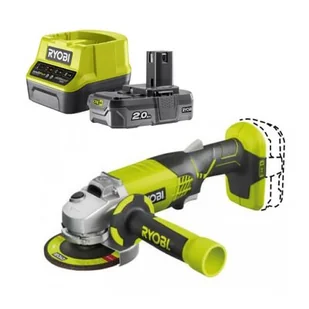 Szlifierka kątowa RYOBI R18AG-0 + Akumulator RYOBI ONE+ RC18120-120 2Ah 18V + ładowarka - Szlifierki i polerki - miniaturka - grafika 1