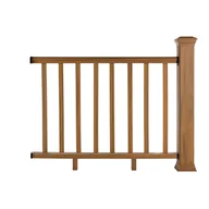 Balustrady i akcesoria - Balustrada kompozytowa Amber – 8 tralek – 140 x 113 cm (1 słupek) - miniaturka - grafika 1