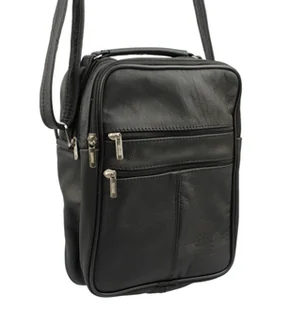 Torba męska skórzana MAGRE (PL) Pionowa DeLux Dwukomorowa Kuba 20 x 28 x 12 [cm] - Torby męskie - miniaturka - grafika 1