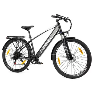 Rower trekkingowy Touroll J1 z silnikiem 250W, kołami 27,5 cali, baterią 561,6Wh, zasięgiem 100km - Rowery - miniaturka - grafika 2