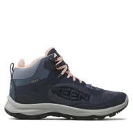 Buty trekkingowe damskie - Trekkingi Keen Terradora Flex Mid Wp W 1026877 Granatowy - miniaturka - grafika 1