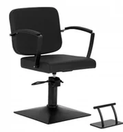 Fotele fryzjerskie - Hair System Fotel fryzjerski Edge noir Czarny - miniaturka - grafika 1