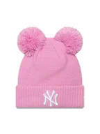 Czapki dla dzieci - New Era Czapka Child Double Pom Se 60565308 Różowy - miniaturka - grafika 1