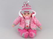 Lalki dla dziewczynek - Adar Lalka bobas 45 cm, różowe ubranko - miniaturka - grafika 1
