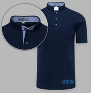 Szaty liturgiczne - Koszula kapłańska POLO z koloratką - krótki rękaw, różne kolory - miniaturka - grafika 1