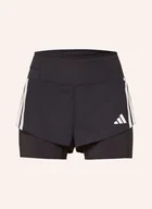 Spodenki damskie - Adidas Szorty Do Biegania 2 W 1 Adizero 2In1 schwarz - miniaturka - grafika 1