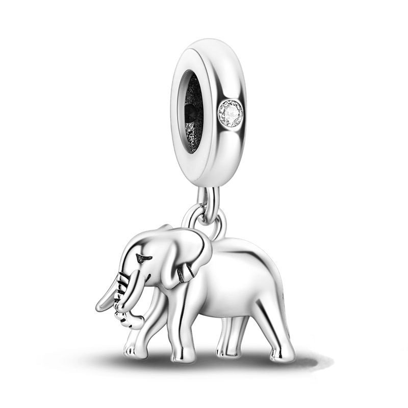 Zawieszka SREBRO 925 Charms koralik Słoń