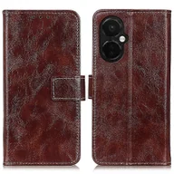 Etui i futerały do telefonów - Do skórzanego etui na telefon OnePlus Nord CE 3 Lite Retro Crazy Horse Texture Brown - miniaturka - grafika 1