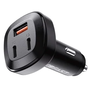 Acefast ładowarka samochodowa 66W 2x USB Typ C / USB, PPS, Power Delivery, Quick Charge 4.0, AFC, FCP, SCP czarny (B3 black) B3 black - Ładowarki samochodowe - miniaturka - grafika 1