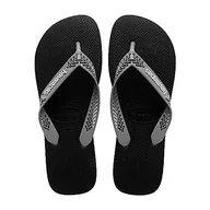 Klapki i japonki męskie - Havaianas Power Light Solid, klapki męskie, Czarny stalowy szary, 39/40 EU - miniaturka - grafika 1